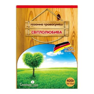 Світлолюбива - газонна трава, 400 г, Сімейний сад 45392 фото