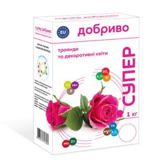 Добриво для троянд та декоративних квітів - мінеральне добриво, 1 кг, Сімейний Сад 15151 фото