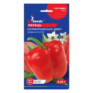 Калифорнийское Чудо - семена сладкого перца, 0.25 г, GL Seeds 08331 фото