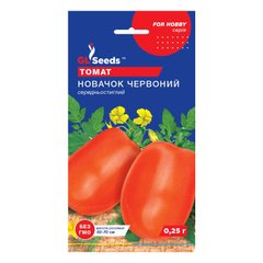 Новачок, червоний - насіння томату, 0.25 г, GL Seeds 06171 фото